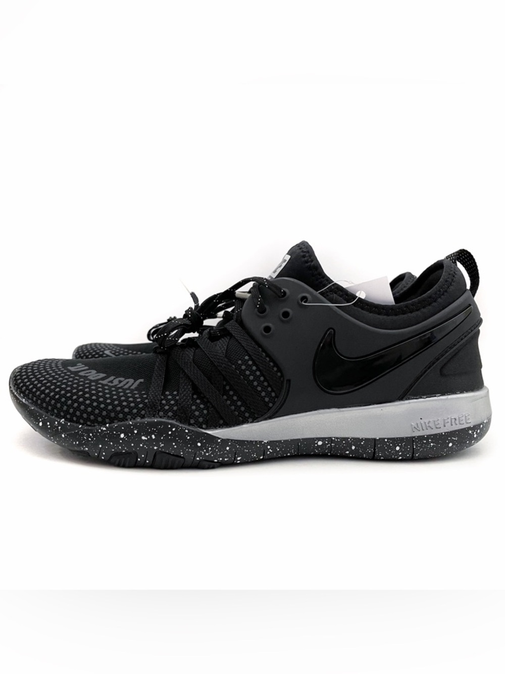Nike Free TR 7 Selfie Training Sneakers Womens Size 11 Black Reflective Silver